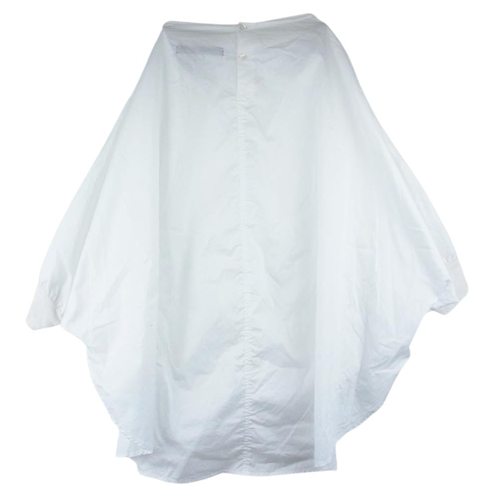 ミズイロインド 621 ボートネック プルオーバ― ポンチョ シャツ ブラウス ホワイト系【中古】