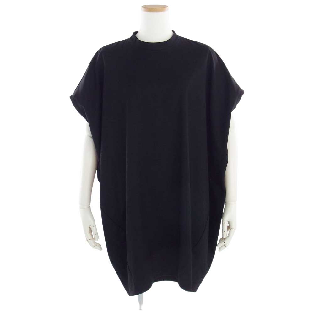 ミズイロインド スタンドカラー ノースリーブ ワンピース ブラック系【中古】