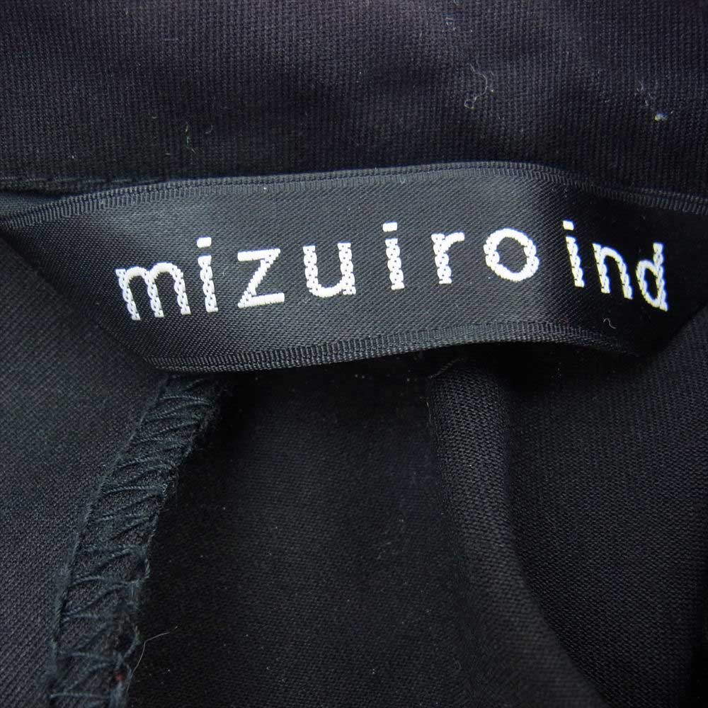 ミズイロインド スタンドカラー ノースリーブ ワンピース ブラック系【中古】