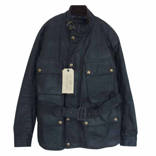 ADDICT CLOTHES アディクトクローズ ACV-WX02 WAXED COTTON BMC JACKET ワックス コットン レーシング ジャケット ブラック系 42【美品】【中古】