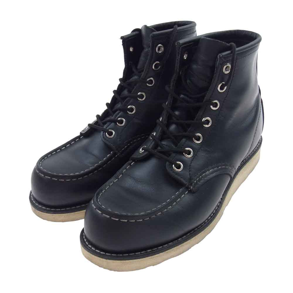 RED WING レッドウィング 8179 犬タグ CLASSIC MOC TOE クラシック モック トゥ ブーツ ブラック ブラック系 US7D【中古】