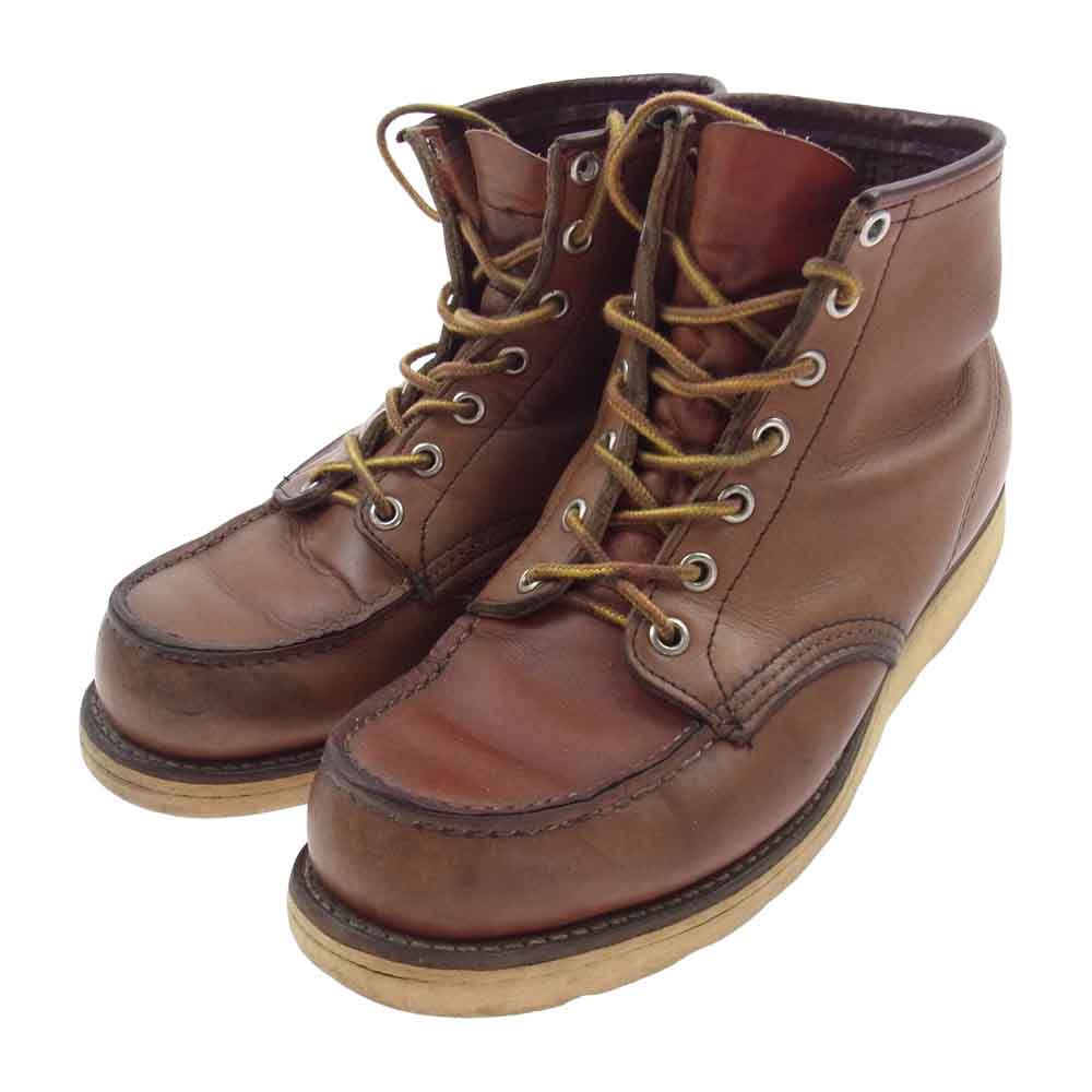RED WING レッドウィング 875 四角犬タグ レースアップブーツ レザー ブラウン  ブラウン系【中古】