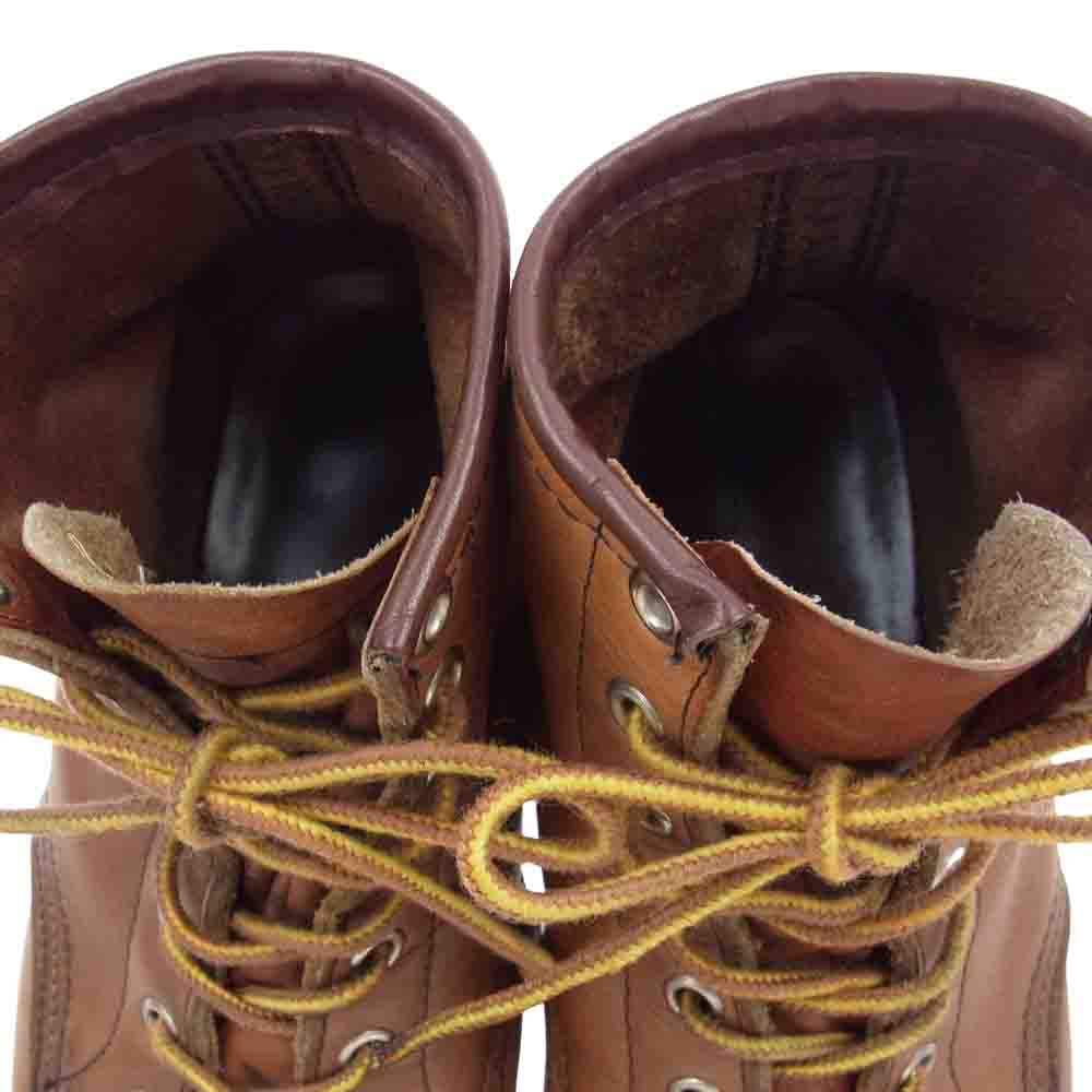 RED WING レッドウィング 875 四角犬タグ レースアップブーツ レザー ブラウン  ブラウン系【中古】