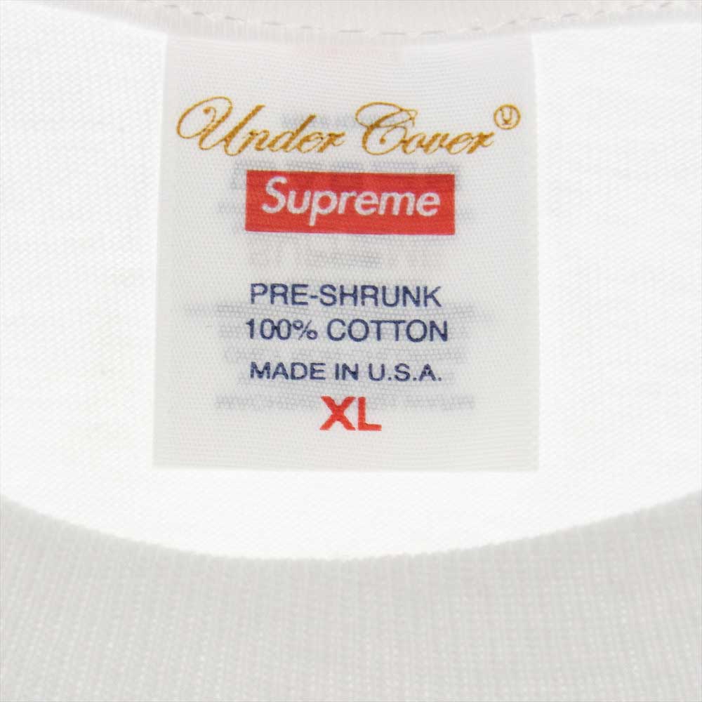 Supreme シュプリーム × UNDER COVER 23SS Undercover Face Tee アンダーカバー フェイス Tシャツ  ホワイト ホワイト系 XL【新古品】【未使用】【中古】