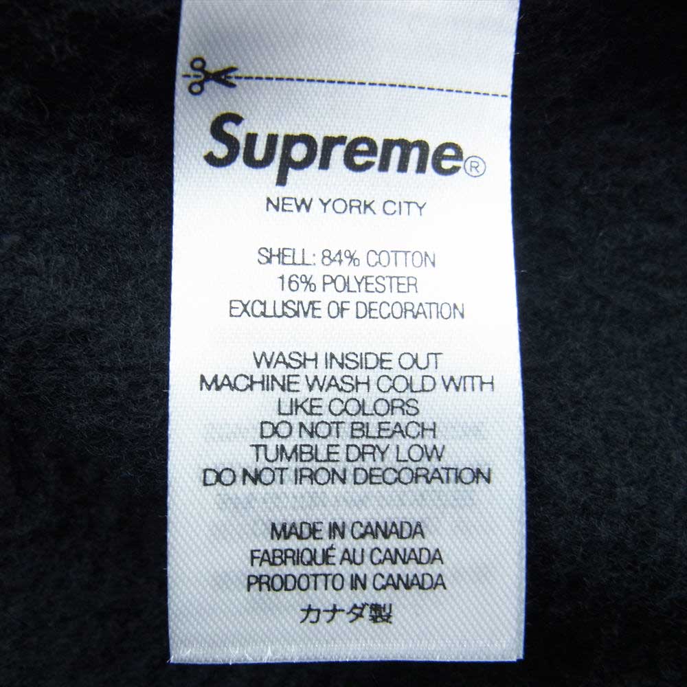 Supreme シュプリーム 23SS Worldwide Hooded Sweatshirt ワールドワイド フーデッド スウェット シャツ ブラック ブラック系 L【極上美品】【中古】