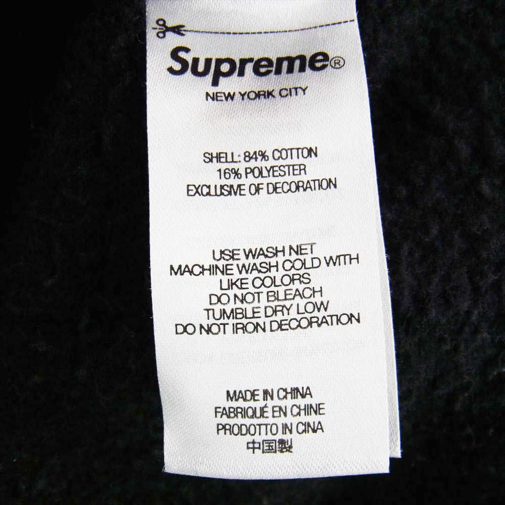 Supreme シュプリーム 22AW Patchwork Zip Up Hooded Sweatshirt パッチワーク ジップアップ フーデッド スウェット シャツ ブラック マルチカラー系 L【中古】