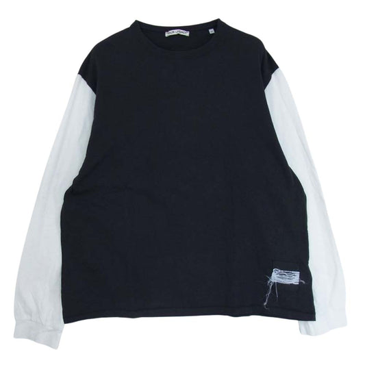 アワーレガシー 20SS M2206CB LONG SLEEVE CUFFED TEE 袖切替 ロングスリーブ 長袖 Tシャツ ブラック系 48【中古】