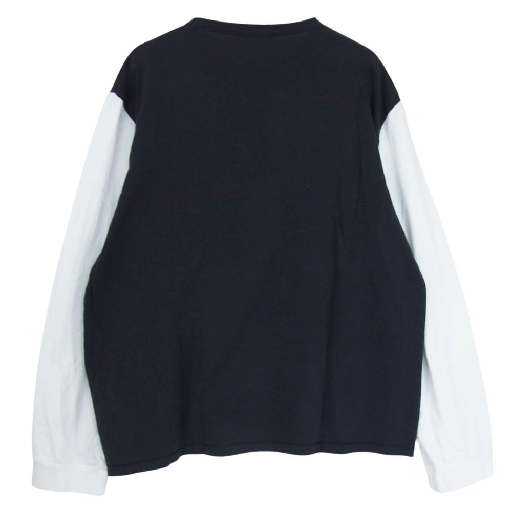 アワーレガシー 20SS M2206CB LONG SLEEVE CUFFED TEE 袖切替 ロングスリーブ 長袖 Tシャツ ブラック系 48【中古】