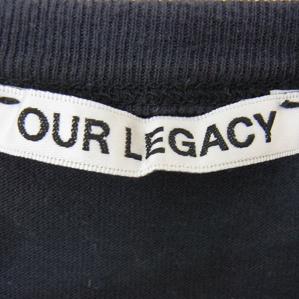 アワーレガシー 20SS M2206CB LONG SLEEVE CUFFED TEE 袖切替 ロングスリーブ 長袖 Tシャツ ブラック系 48【中古】