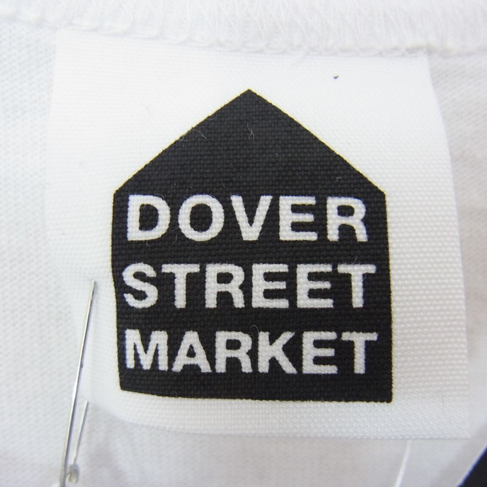 MAISON MARGIELA メゾンマルジェラ 7013W Dover Street Market Ginza DSMG ドーバーストリートマーケット銀座 10周年限定 ロゴプリント 半袖 Tシャツ ホワイト系 XL【新古品】【未使用】【中古】