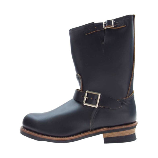 RED WING レッドウィング 9268 茶芯 ブラッククローンダイク ENGINEER スチールトゥ エンジニア ブーツ  ブラック系 US11D【極上美品】【中古】