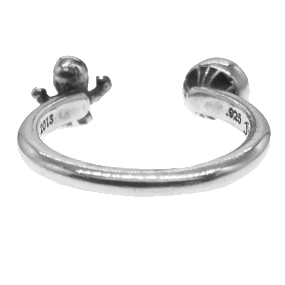 CHROME HEARTS クロムハーツ（原本有） FT HARRS TEETER/CRS BALL FOTI TTR XBL RING フォティ ハリスティータ クロスボール リング シルバー系 ４号【中古】