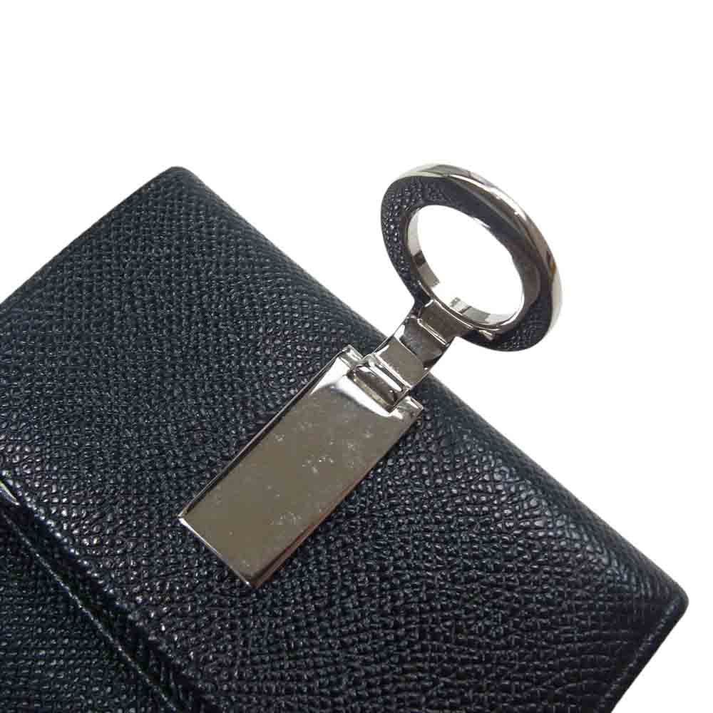 BVLGARI ブルガリ ブルガリブルガリ レザー 6連 キーケース ブラック系【中古】