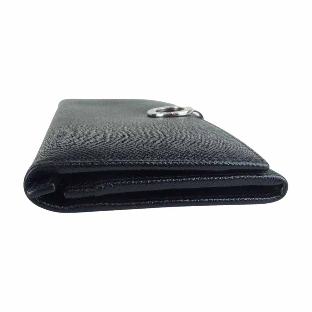 BVLGARI ブルガリ レザー ロングウォレット 長財布 ブラック系【中古】