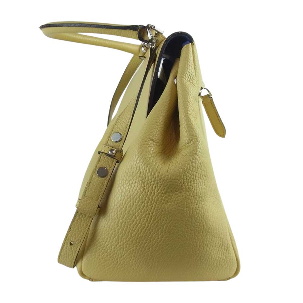 和光 ワコー Sac de Temps サックドゥタン 2WAY ハンドバッグ ショルダーバッグ イエロー系【中古】
