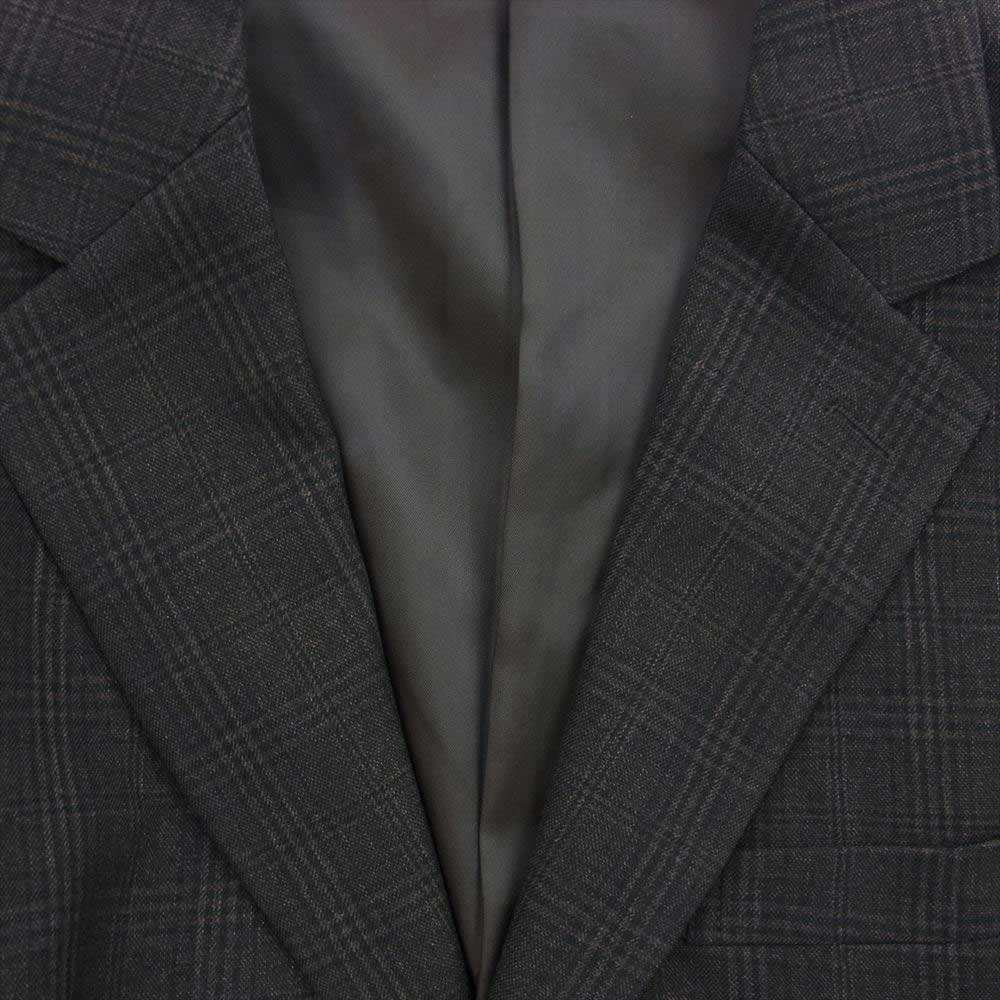 メゾンスペシャル 11192111204 洗えるTECH SERIES LANATEC ラナテック チェック テーラードジャケット スラックスパンツ セットアップ ダークブラウン系 46【中古】