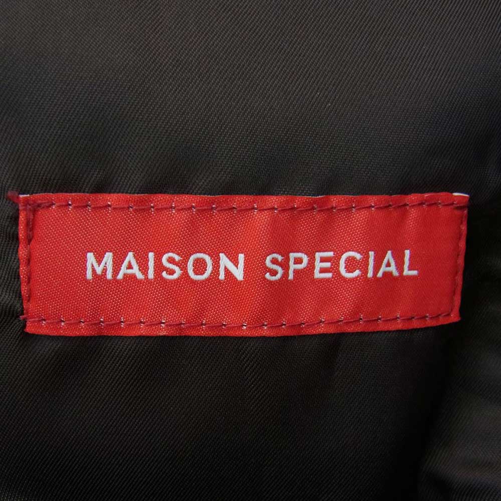 メゾンスペシャル 11192111204 洗えるTECH SERIES LANATEC ラナテック チェック テーラードジャケット スラックスパンツ セットアップ ダークブラウン系 46【中古】