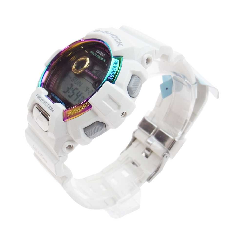 G-SHOCK ジーショック GWX-8904K-7JR アイサーチ ジャパン 2022年モデル イルクジ 電波ソーラー 腕時計 レインボー ホワイト ホワイト系【新古品】【未使用】【中古】