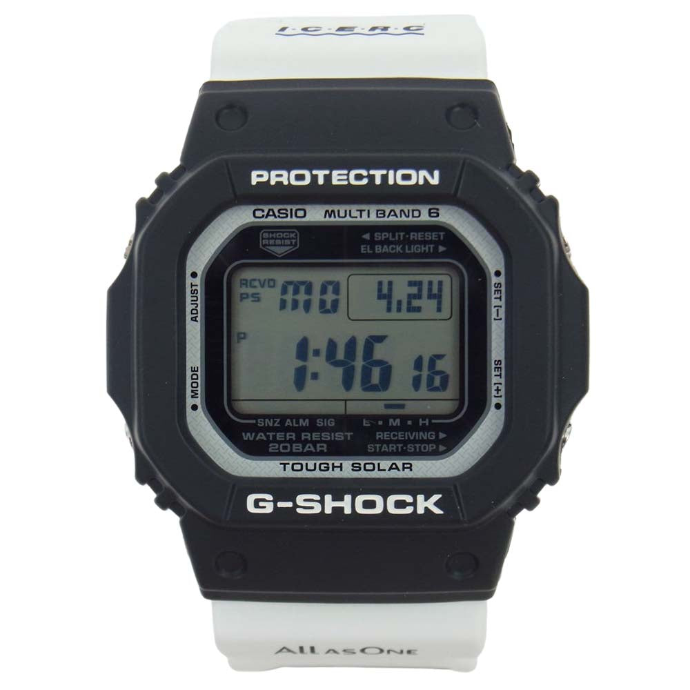 G-SHOCK ジーショック GW-M5610K-1JR アイサーチ ジャパン 2020年モデル イルクジ 電波ソーラー 腕時計 ブラック ホワイト ブラック系 ホワイト系【新古品】【未使用】【中古】