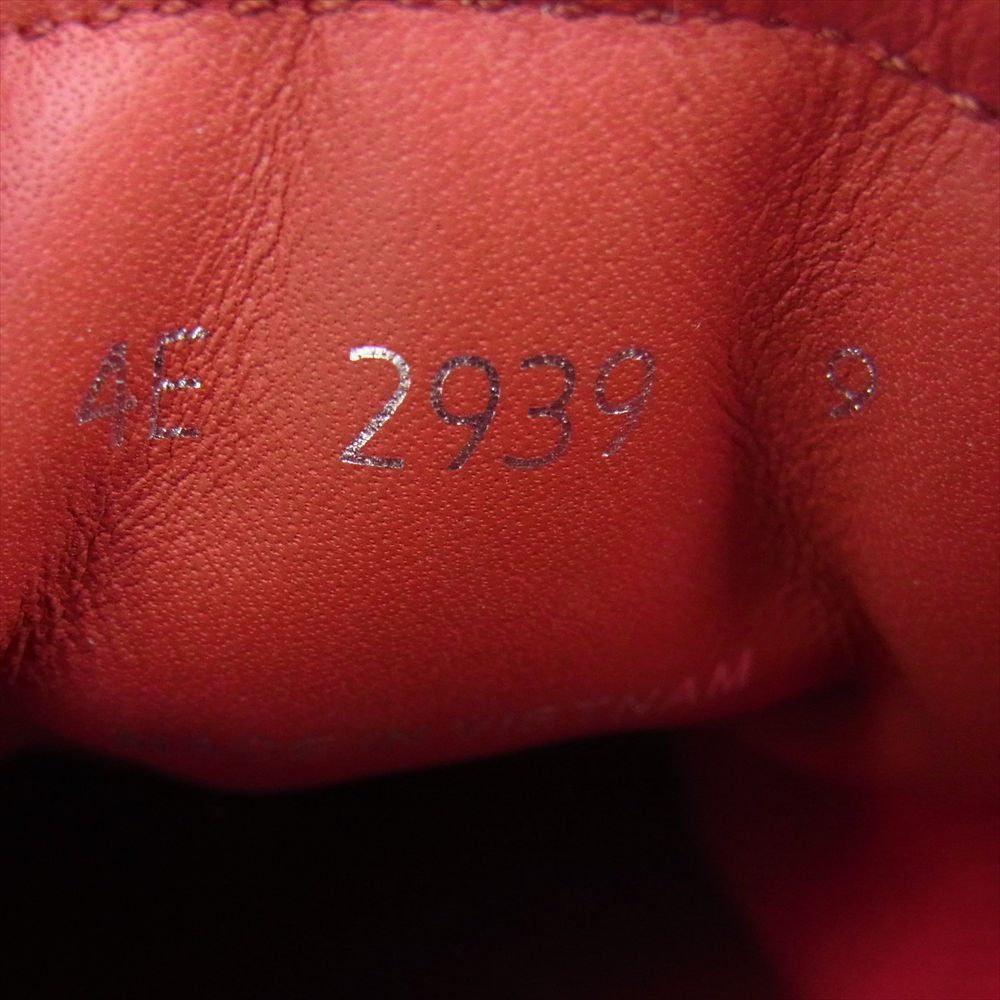 PRADA SPORTS プラダスポーツ 4E2939 LINEA ROSSA ナイロン レザー ローカット スニーカー レッド系 27.5【美品】【中古】