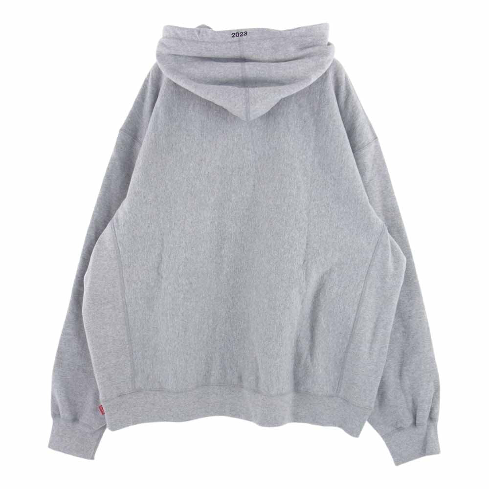 Supreme シュプリーム 23SS Motion Logo Hooded Sweat Shirt モーションロゴ フーデッド スウェット パーカー グレー系 XL【中古】