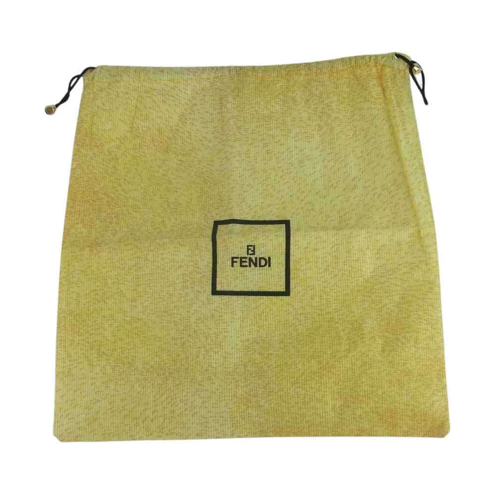 FENDI フェンディ SAS オールド ヴィンテージ ブロックチェック ハンドバッグ ブラウン系【中古】
