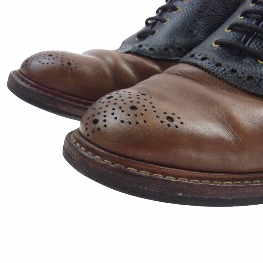 Tricker's トリッカーズ M7581 レザー コンビ サドル シューズ ブラウン系【中古】