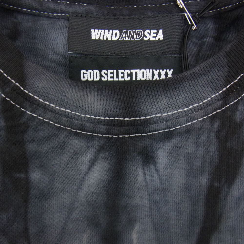 WIND AND SEA ウィンダンシー GOD SELECTION XXX ゴッドセレクション WDS-XXX-SP-06 TIE DYE タイダイ 半袖 Tシャツ ブラック系 S【美品】【中古】