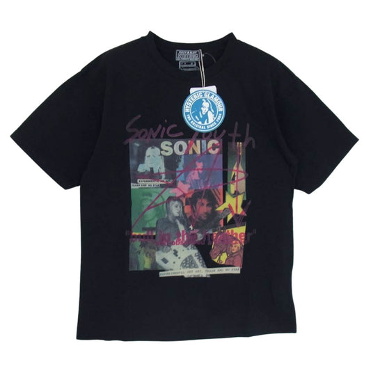 HYSTERIC GLAMOUR ヒステリックグラマー 22AW 02223CT08 TRASH AND NO STAR トラッシュ アンド ノースター クルーネック 半袖 Tシャツ ブラック系 S【新古品】【未使用】【中古】