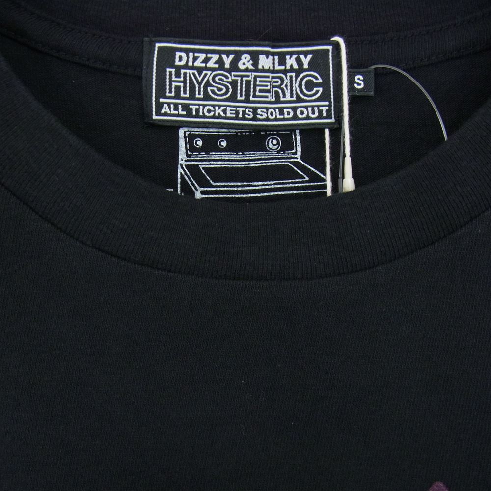 HYSTERIC GLAMOUR ヒステリックグラマー 22AW 02223CT08 TRASH AND NO STAR トラッシュ アンド ノースター クルーネック 半袖 Tシャツ ブラック系 S【新古品】【未使用】【中古】