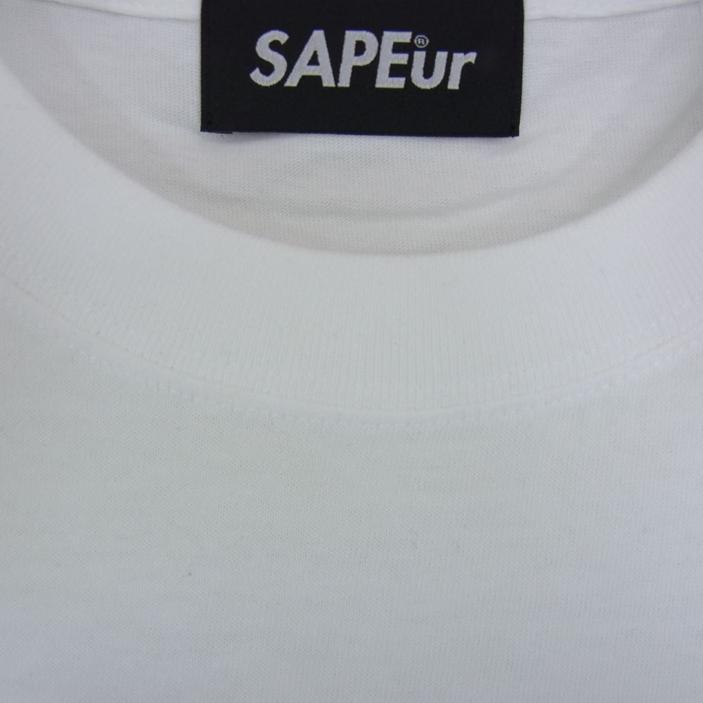 サプール 浜田雅功 MASATOSHI HAMADA ロゴプリント 半袖 Tシャツ ホワイト系 サイズ表記無【極上美品】【中古】