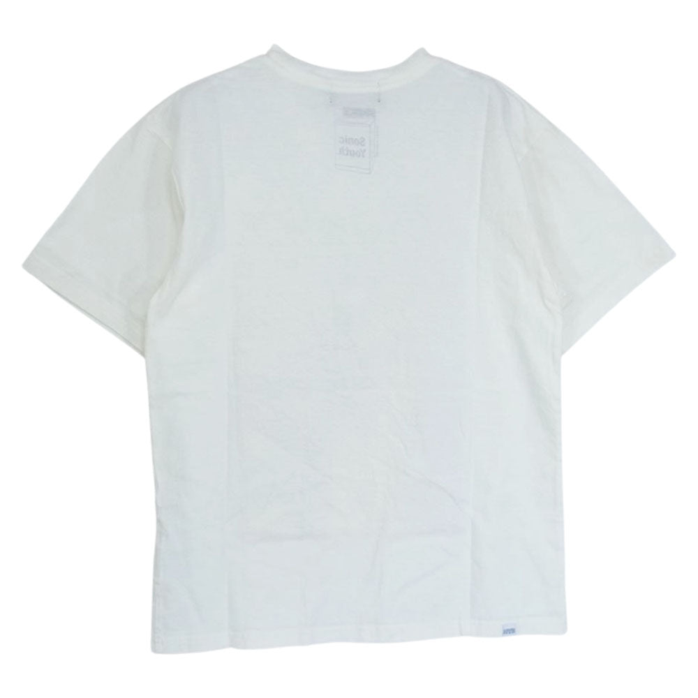 HYSTERIC GLAMOUR ヒステリックグラマー 22AW 02223CT16 SONIC YOUTH SONIC NURSE POSTER ソニックユース ポスター クルーネック 半袖 Tシャツ ホワイト系 S【新古品】【未使用】【中古】