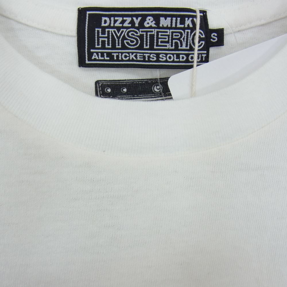 HYSTERIC GLAMOUR ヒステリックグラマー 22AW 02223CT16 SONIC YOUTH SONIC NURSE POSTER ソニックユース ポスター クルーネック 半袖 Tシャツ ホワイト系 S【新古品】【未使用】【中古】
