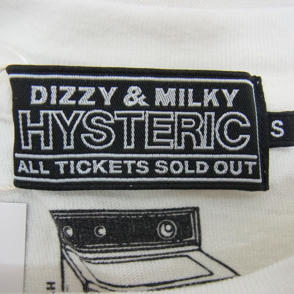 HYSTERIC GLAMOUR ヒステリックグラマー 22AW 02223CT16 SONIC YOUTH SONIC NURSE POSTER ソニックユース ポスター クルーネック 半袖 Tシャツ ホワイト系 S【新古品】【未使用】【中古】