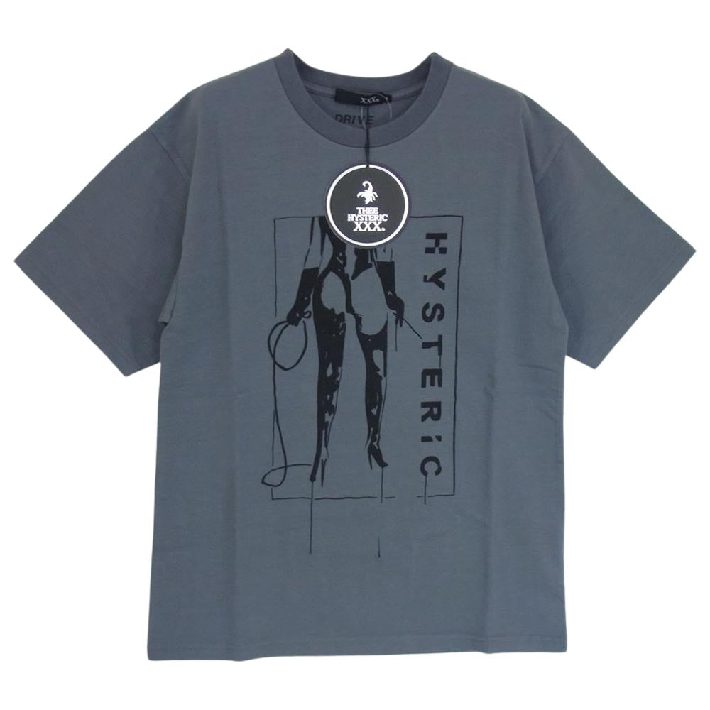 HYSTERIC GLAMOUR ヒステリックグラマー 22AW 06223CT04 THEE HYSTERIC XXX SIENA BARNES/HYSTERIC HERETIC シエナ バーンズ ヘレティック 半袖 Tシャツ グレー系 S【新古品】【未使用】【中古】