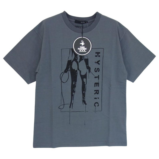 HYSTERIC GLAMOUR ヒステリックグラマー 22AW 06223CT04 THEE HYSTERIC XXX SIENA BARNES/HYSTERIC HERETIC シエナ バーンズ ヘレティック 半袖 Tシャツ グレー系 S【新古品】【未使用】【中古】