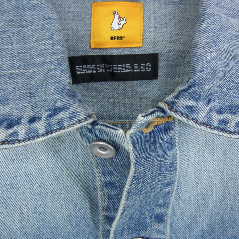 エフアールツー MADE IN WORLD メイドインワールド DENIM JACKET デニムジャケット インディゴブルー系 M【中古】