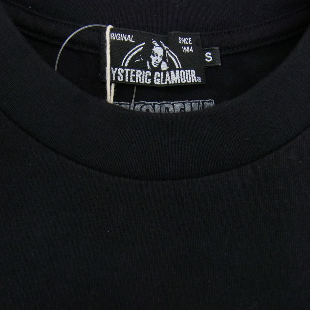 HYSTERIC GLAMOUR ヒステリックグラマー 21SS 02211CT40 VAMPIRELLA CARNIVAL OF THE DAMNED ヴァンピレラ クルーネック 半袖 Tシャツ ブラック系 S【新古品】【未使用】【中古】