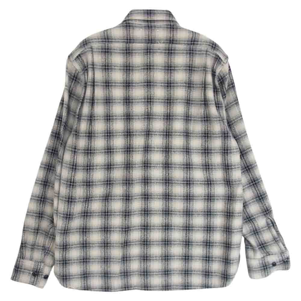 MINEDENIM マインデニム 2209-5003-07-012 V.Check Flannel Work SH チェック フランネル シャツ ベージュ系 1【新古品】【未使用】【中古】
