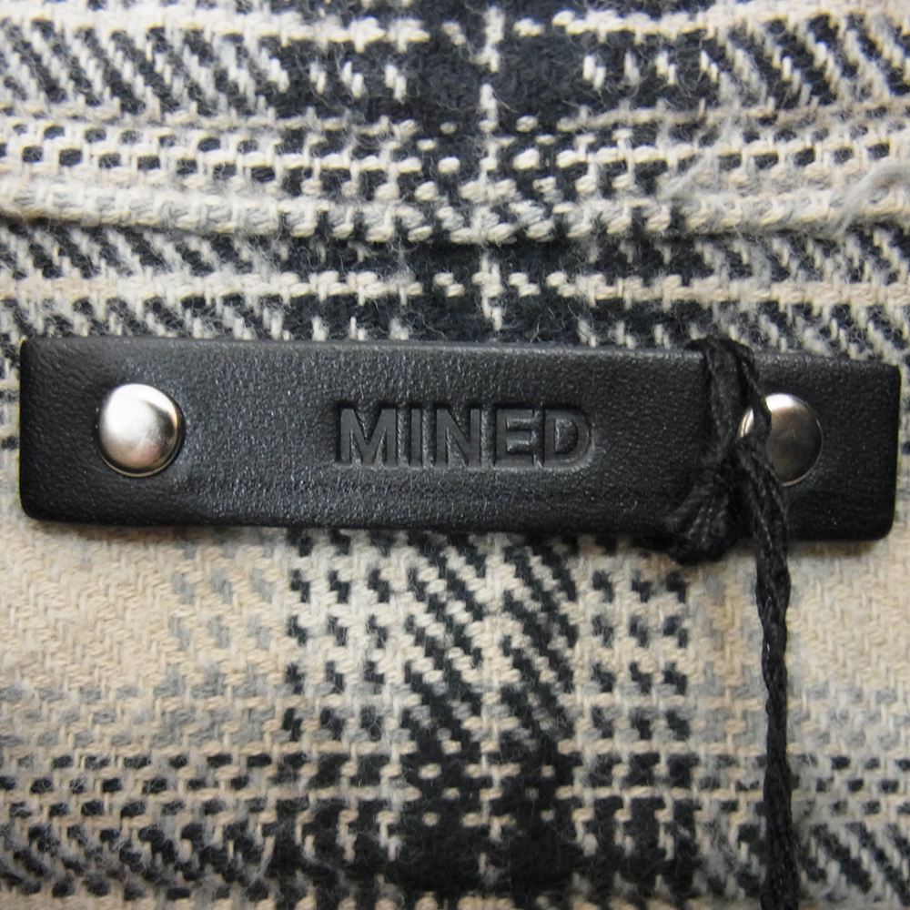 MINEDENIM マインデニム 2209-5003-07-012 V.Check Flannel Work SH チェック フランネル シャツ ベージュ系 1【新古品】【未使用】【中古】