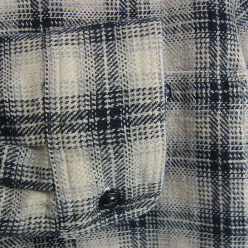 MINEDENIM マインデニム 2209-5003-07-012 V.Check Flannel Work SH チェック フランネル シャツ ベージュ系 1【新古品】【未使用】【中古】