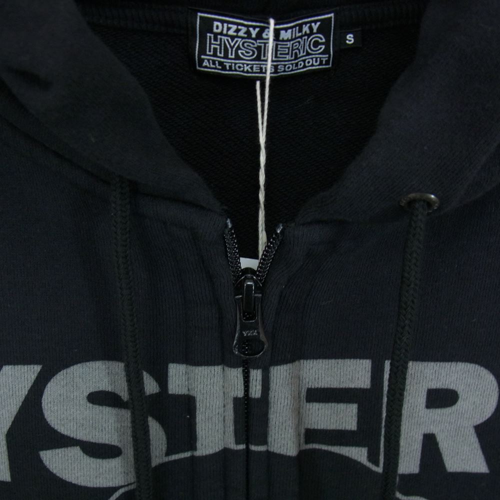 HYSTERIC GLAMOUR ヒステリックグラマー 23SS 02231CF07 HGAS/WOMAN HEAD フルジップ パーカー ブラック系 S【極上美品】【中古】
