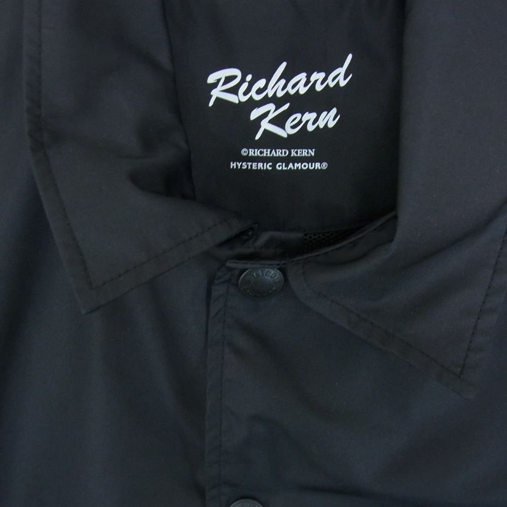 HYSTERIC GLAMOUR ヒステリックグラマー 23SS 02231AB10 RICHARD KERN/XX GIRLS リチャードカーン コーチジャケット ブラック系 S【新古品】【未使用】【中古】