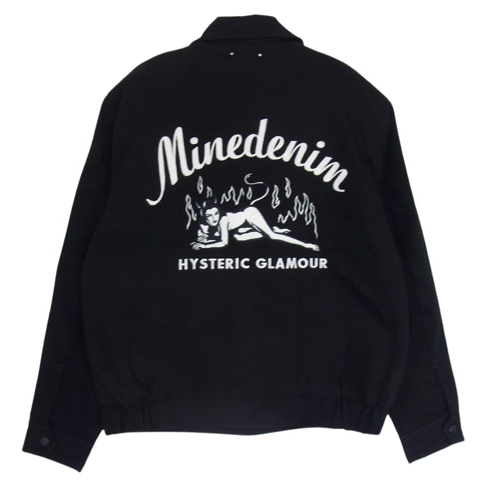 HYSTERIC GLAMOUR ヒステリックグラマー MND-HYS001-99-M2 MINEDENIM マインデニム EVILS F.Black Denim JKT エヴィル 裏地キルティング 中綿 ジャケット ブラック系 M【新古品】【未使用】【中古】