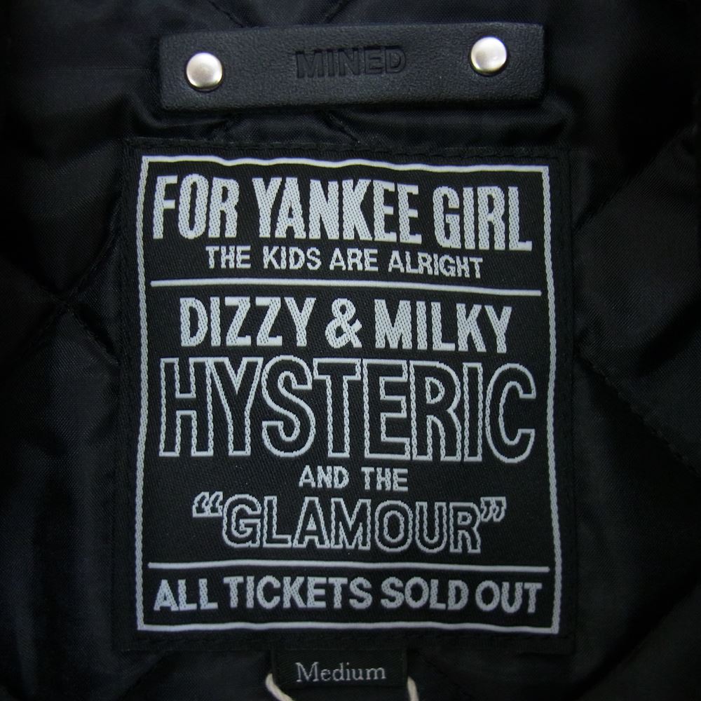 HYSTERIC GLAMOUR ヒステリックグラマー MND-HYS001-99-M2 MINEDENIM マインデニム EVILS F.Black Denim JKT エヴィル 裏地キルティング 中綿 ジャケット ブラック系 M【新古品】【未使用】【中古】