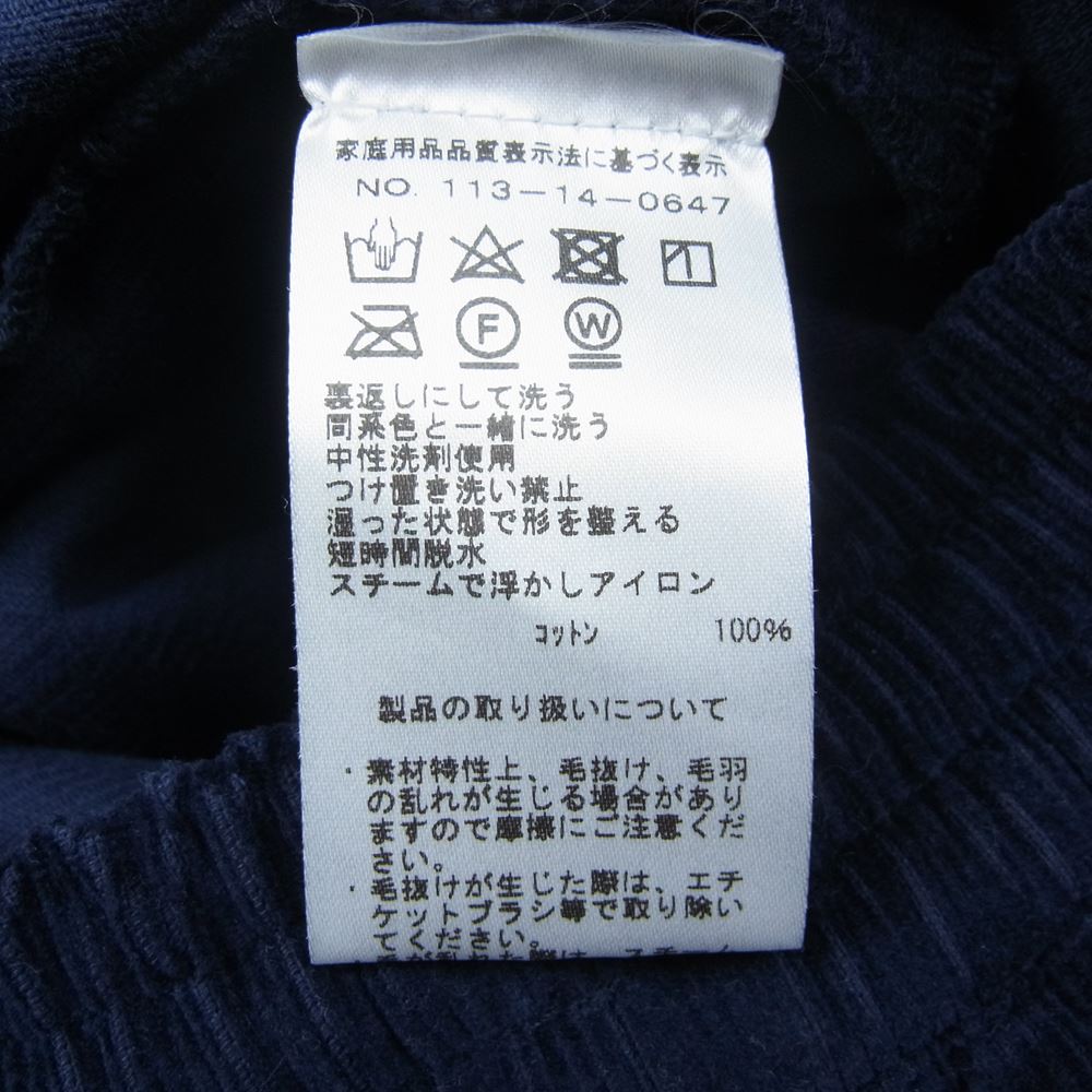 グレー ニューヨーク コーデュロイ イージー パンツ ネイビー系 2【中古】