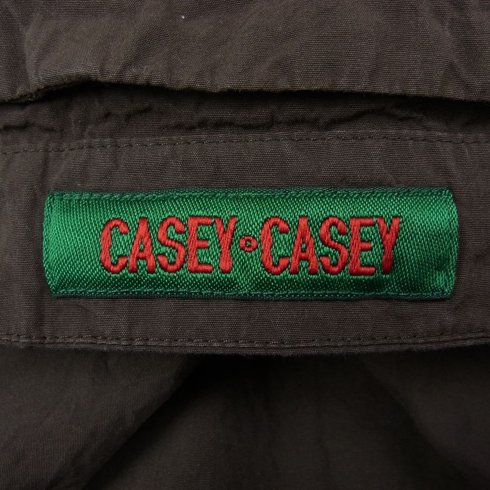 CASEY CASEY 22SS 18HC252 SUN SHIRT PAPER COTTON サン ペーパー コットン 長袖 シャツ ブラウン系 S【中古】