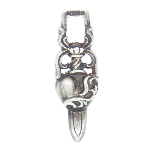 CHROME HEARTS クロムハーツ（原本無） DAGGER HEART ダガー ハート ペンダント【中古】