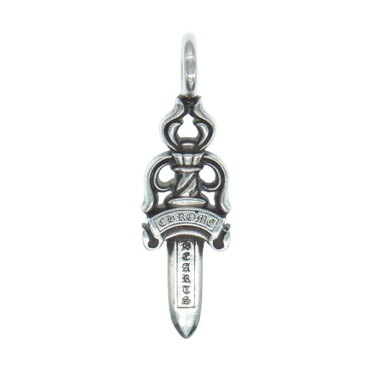 CHROME HEARTS クロムハーツ（原本無） DOUBLE DAGGER ダブル ダガー ペンダント トップ チャーム【中古】
