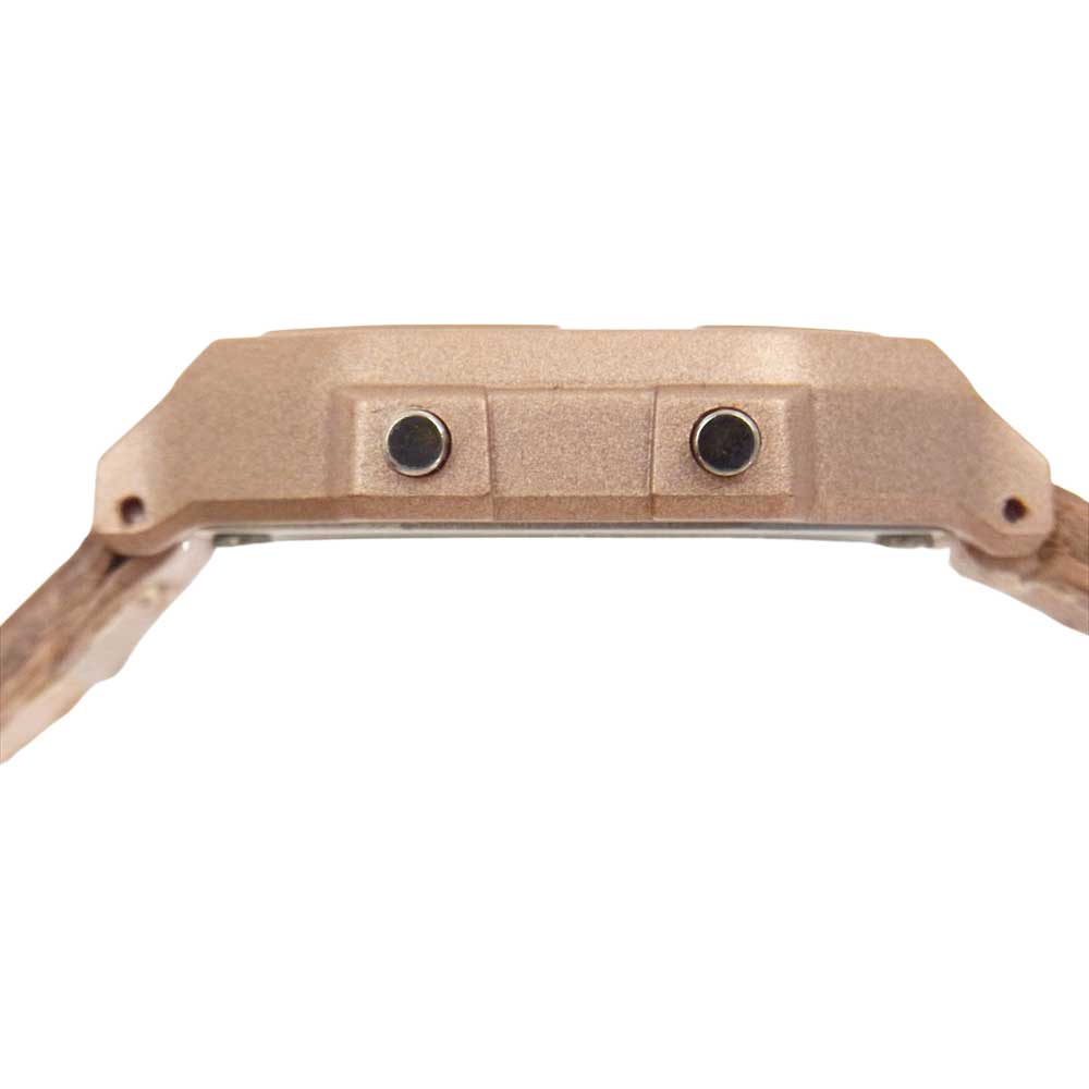 チックタック Movement in Motion ムーブメントインモーション × BrownBrown ブラウンブラウン レザー ベルト デジタル ウォッチ 腕時計 ブラウン系【中古】